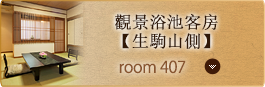 Room No. 407 觀景浴池客房【生駒山側】